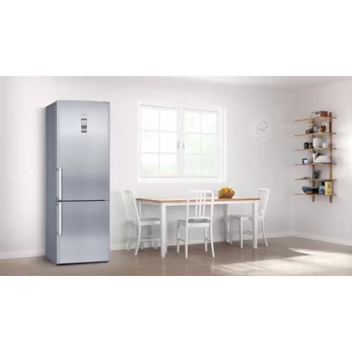 Pitsos, Ελεύθερος ψυγειοκαταψύκτης, 203 x 70 cm, Inox Antifinger, PKNB49XIEP 