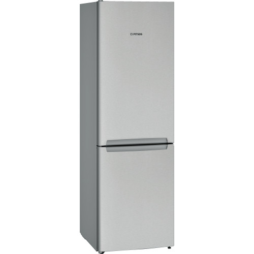 Pitsos, Ελεύθερος ψυγειοκαταψύκτης, 186 x 60 cm, Inox Antifinger, PKNB36VIE3 