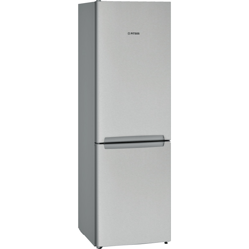 Pitsos, Ελεύθερος ψυγειοκαταψύκτης, 186 x 60 cm, Inox Antifinger, PKNB36VIE3 