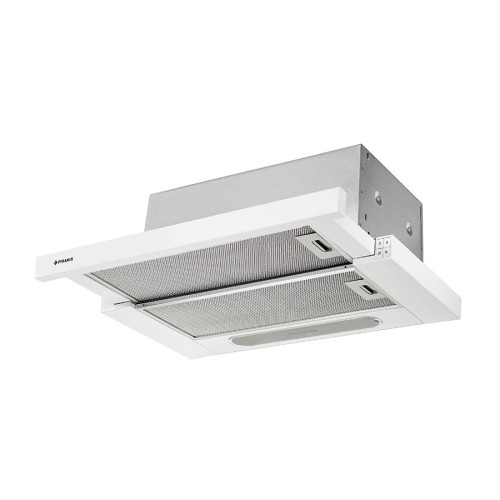 Pyramis Essential Turbo Συρόμενος Απορροφητήρας 60cm Λευκός.