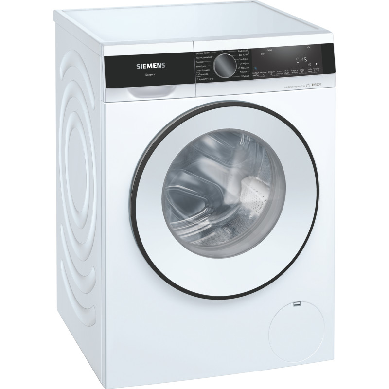 Siemens, iQ500, Πλυντήριο ρούχων εμπρόσθιας φόρτωσης, 9 kg, 1400 rpm, WG44G201GR