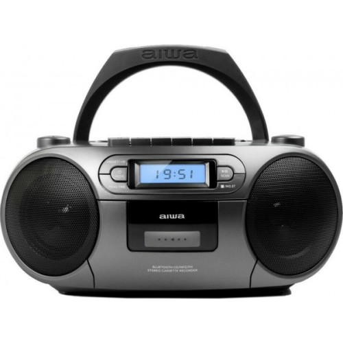 Aiwa Φορητό Ραδιο-CD/MP3/USB/Kασετόφωνο με Bluetooth BBTC-550/MG
