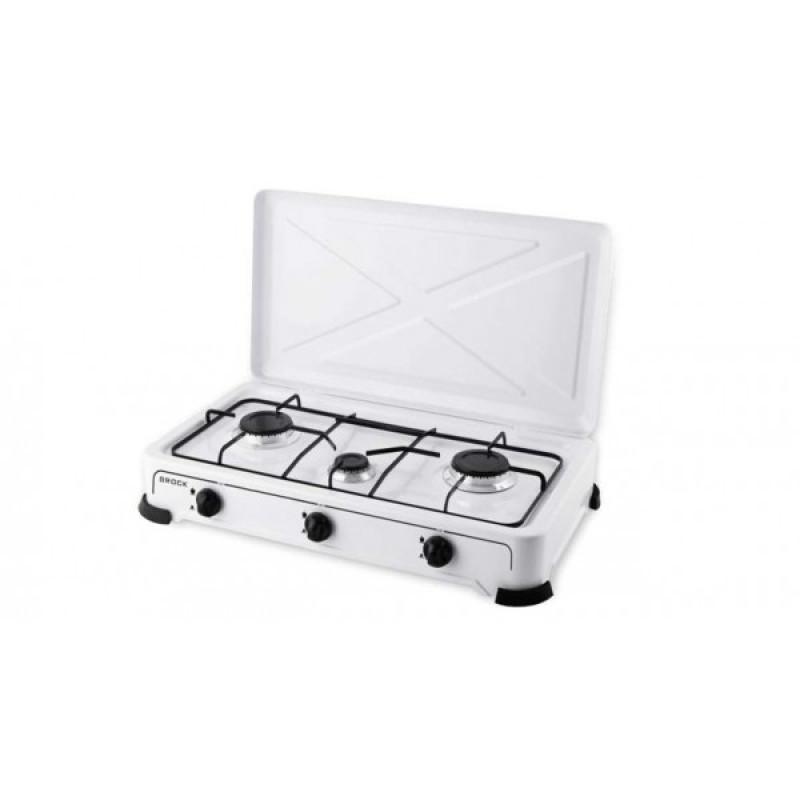 Εστία υγραερίου 3 θέσεων GS-003/W Brock