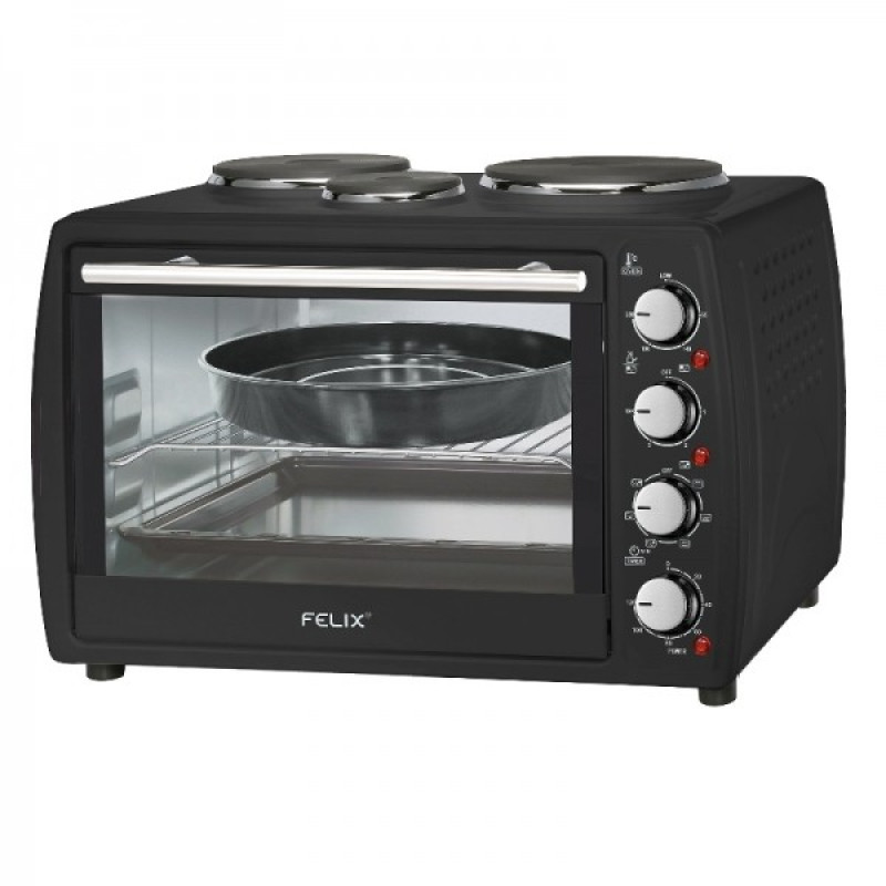 Φούρνος 45λίτρων με 3 εστίες FXO-4504 BK